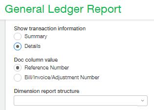 Inter-Entity Transaction Reporting - GL Details