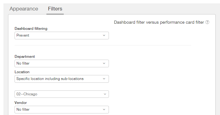 Snapshot Figures for your Dashboard - Filters