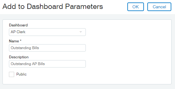 Dashboarding with Custom Reports - Dashboard Parameters