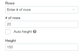 Dashboard Customization - Number of Rows